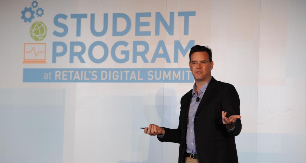 Facebook’s Nicolas Franchet speaking at the Computer Science, Engineering and IT Student Program.