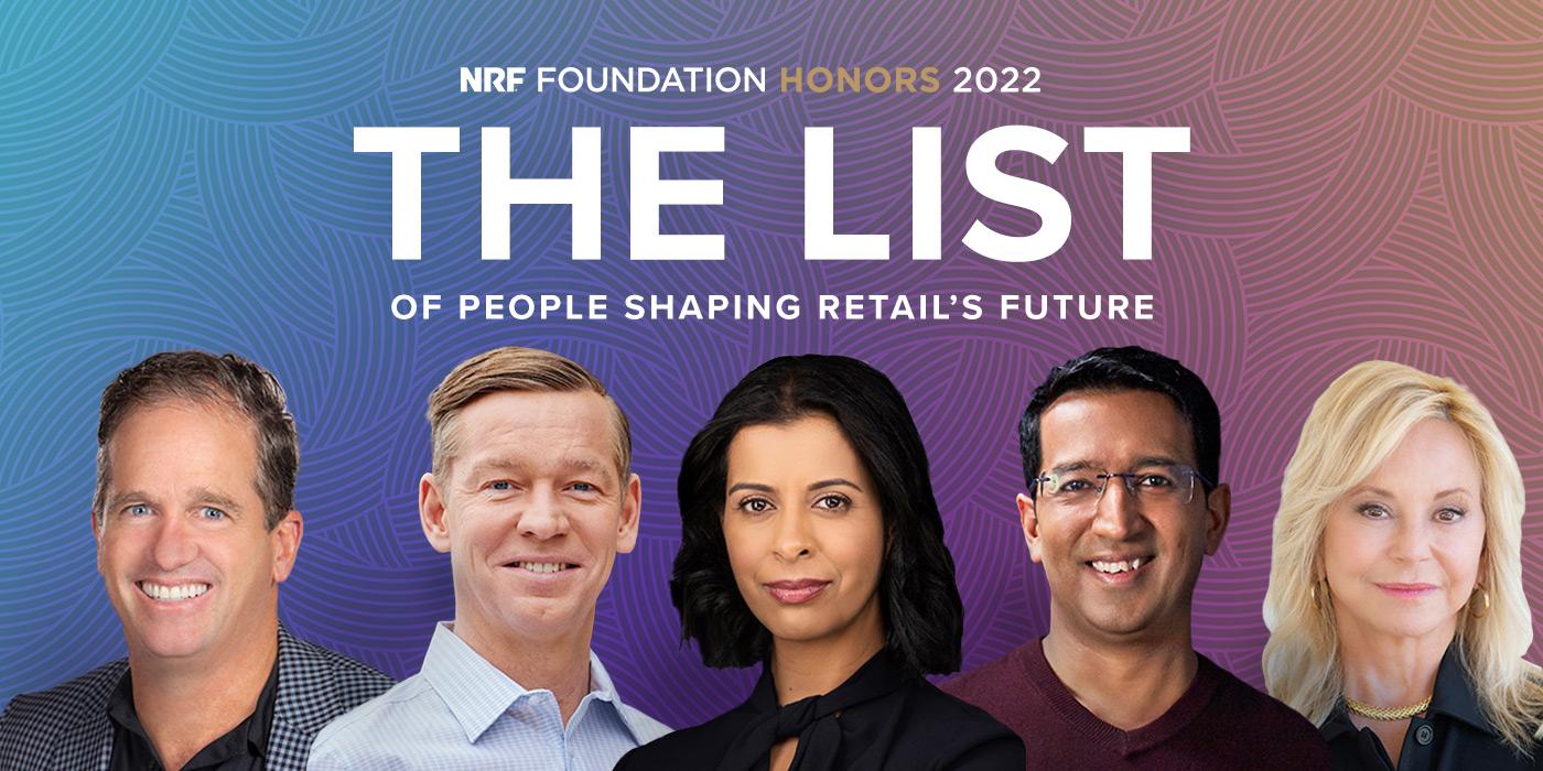 The List of People Shaping Retail's Future 2022 five headshots