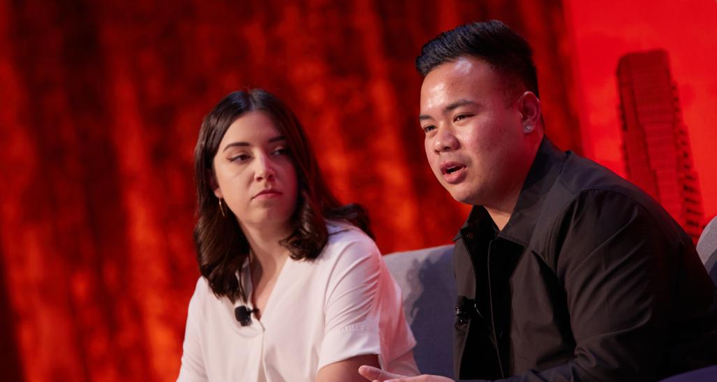 Young professional panelists on stage at NRF Foundation Student Program